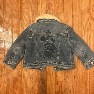 Toddler Gap x Disney Minnie Mouse Denim Jacket with Sherpa Lining-2T